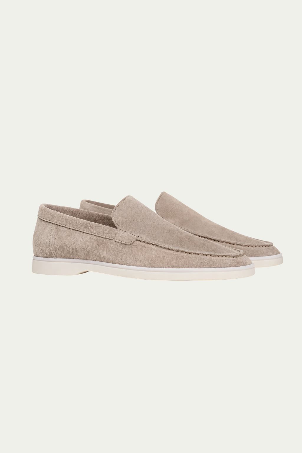 Elegance Suede Loafers - Desert Beige