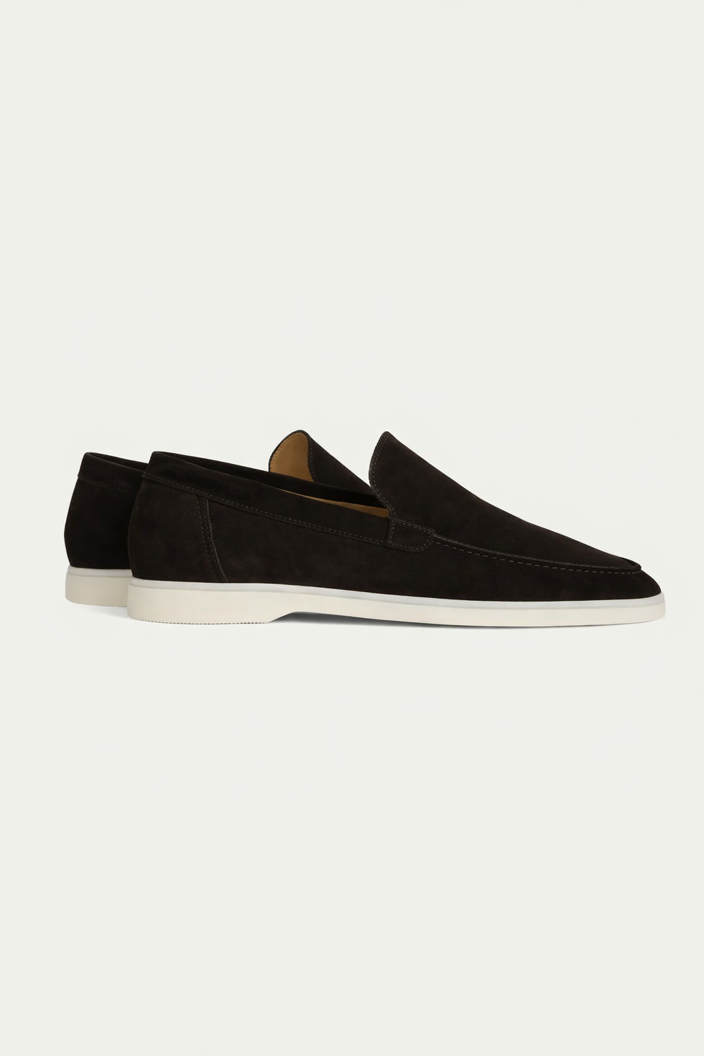 Elegance Suede Loafers - Deep Black