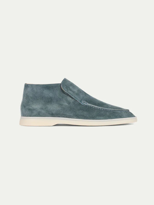 Elegance High Suede Loafers - Luxury Cyaan