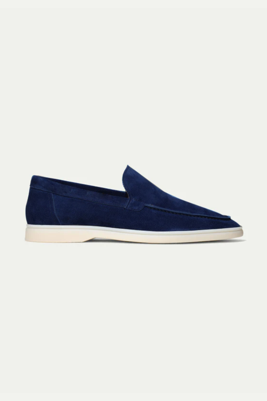 Elegance Suede Loafers - Deep Blue