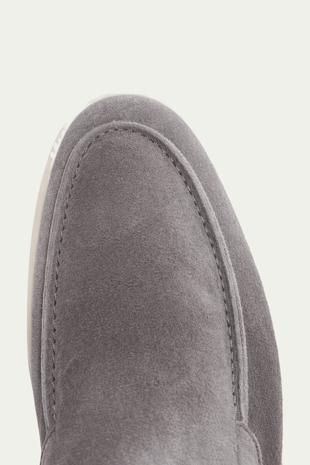 Elegance Suede Loafers - Frost Grey