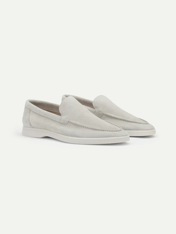 Elegance Suede Loafers - Atlanta Grey